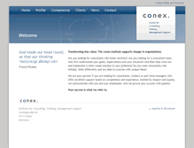 Tablet Screenshot of conex-institut.de